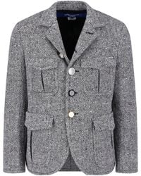 Junya Watanabe - Herringbone Wool Blazer Jacket - Lyst