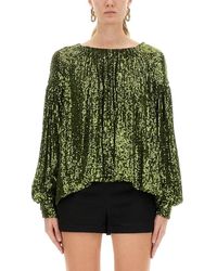 Rabanne - Sequin Blouse - Lyst