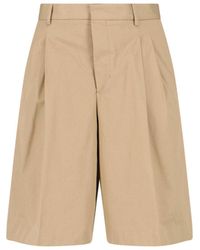 Ami Paris - Cotton Bermuda Shorts - Lyst