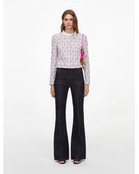 Self-Portrait - Fly Zip Mini Jeans With Functional Pockets - Lyst