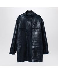 Fendi - Dark Sheepskin Jacket - Lyst