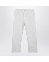 Skims - Straight-Leg Cotton Fleece Jogging Trousers With Drawstring Waist - Lyst