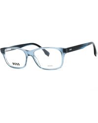 BOSS - Sleek Rectangular Eyeglasses With Clear Demo Lens, Eye Size 54 - Lyst