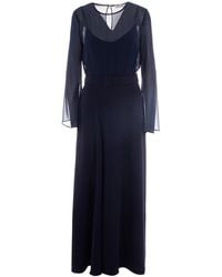 P.A.R.O.S.H. - Crew-Neck Maxi Dress - Lyst