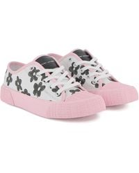 Marc Jacobs - Floral Printed Lace-Up Sneakers For Girls - Lyst
