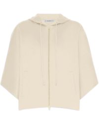 Max Mara - Regular-Fit Two-Way Zip Jacket With Welt Pockets, Cotton T-Shirt Lining & Logo Yoke Print - Lyst