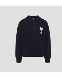 Ami Paris - Logo Cardigan - Lyst