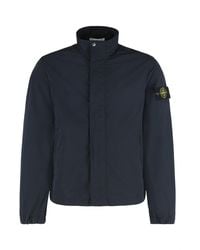 Stone Island - Windbreaker With Logo - Lyst