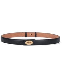 Mulberry - Leather Logo Buckle Belt - Lyst