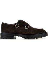 Santoni - Suede Loafers - Lyst
