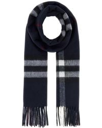 Burberry - Embroidered Cashmere Scarf - Lyst