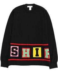Comme des Garçons - Acrylic-Blend Shirt Graphic Sweater - Lyst