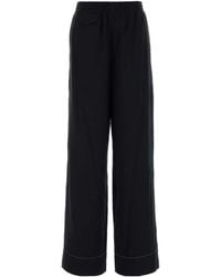 A.P.C. - Midnight Viscose Blend Wide-Leg Lucy Pant - Lyst