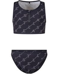 Stella McCartney - Mini Complete Bikini With Stampaint Logo All Over - Lyst