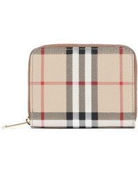 Burberry - Printed E-Canvas Wallet - Lyst