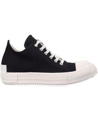 Rick Owens - Low-Profile Leather Sneakers - Lyst