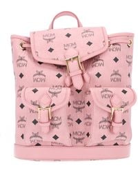 MCM - Mini Logo Print Backpack - Lyst