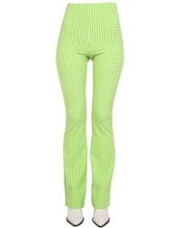 MSGM - Plaid Pattern Pants - Lyst