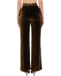 Etro - Velvet Pants Viscose Silk Trousers - Lyst