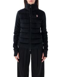 Moncler - Fleece-Effect Quilted Zip-Up Jacket - Lyst