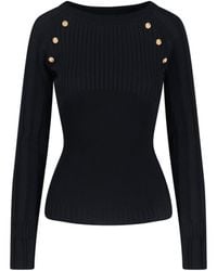 Balmain - Viscose-Blend Knit Sweater - Lyst