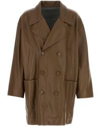Fendi - Nappa Leather Coat - Lyst