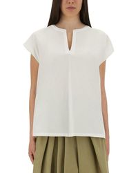 Aspesi - Relaxed Oversized Cotton Top - Lyst