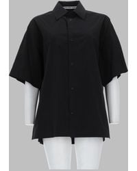 Alexander Wang - Oversized Short Sleeve Button-Up Shirt - Lyst