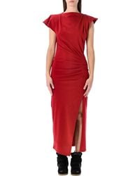 Isabel Marant - Isabel Marant Nadela Cotton Draped Maxi Dress - Lyst