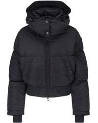 DIESEL - Cropped Puffer Jacket With Hood - Lyst