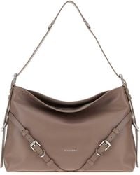 Givenchy - Dove Leather Medium Voyou Shoulder Handbag 40 Cm - Lyst