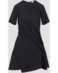 Loewe - Silk Blend Twisted Mini Dress - Lyst