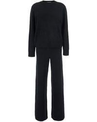 Soft Goat - Cashmere Set For With V-Neck Sweater And Elastic Waist Pants - Lyst