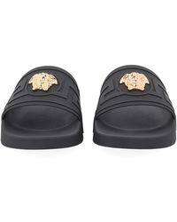 Versace - La Medusa Rubber Sliders - Lyst