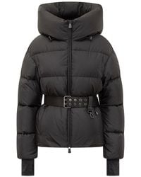 Moncler - Padded Down Jacket With Belt - Lyst