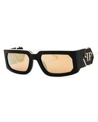 Philipp Plein - Spp119M Acetate Rectangular Sunglasses - Lyst