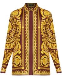 Versace - Baroque Silk Shirt - Lyst