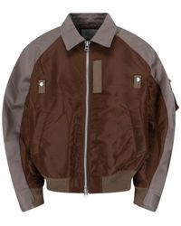 Sacai - Structured Jacket With Classic Front Closure - Lyst