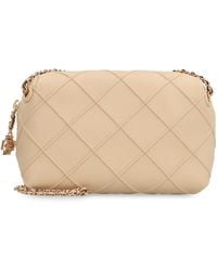 Tory Burch - Leather Crossbody Bag Fleming Lamb Shoulder - Lyst