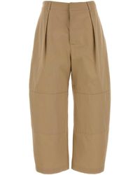 Loewe - Cotton Wide-Leg Pants - Lyst
