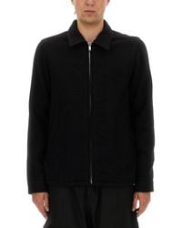 Rick Owens - Pointed-Collar Zip-Front Shirt Jacket - Lyst