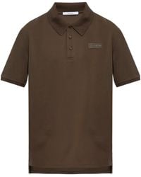 Givenchy - Short-Sleeve Polo Button-Down With Tonal Gros Grain Detail - Lyst