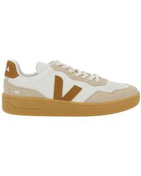 Veja - Sneaker With Side Logo And Perforated Toe - Lyst