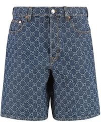 Gucci - Jacquard Logo Shorts - Lyst