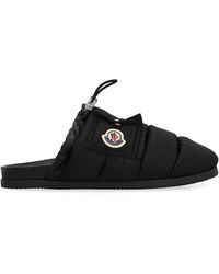 Moncler - Mini Padded Nylon Flat Sandals For - Lyst