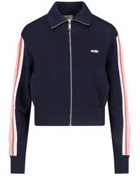 Autry - Viscose Blend Zip Sweatshirt - Lyst
