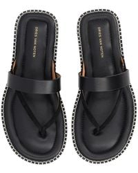 Dries Van Noten - Leather Sandal - Lyst