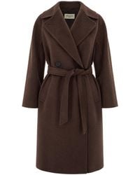 Weekend by Maxmara - Double-Breasted Belted Wool Coat - Lyst