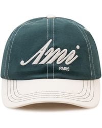Ami Paris - Embroidered Cap - Lyst