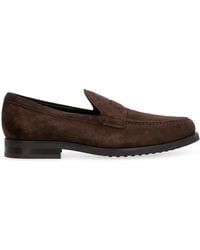 Tod's - Loafers Suede Leather - Lyst